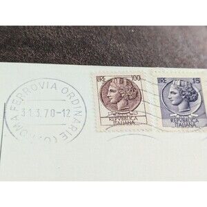 ROMA Italy Rome Fountain of Trevi Postcard Vintage 1970 To Pentecost Family